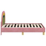 vidaXL Cadre de lit pour tout-petit avec tête de lit Rose 70 x 140 cm