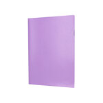 Pochette coin liderpapel polypropylene 180 microns a4  210x297mm capacite 20f        coloris lavande opaque
