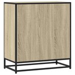 vidaXL Buffet chêne sonoma 68x35x76 cm bois d'ingénierie et métal