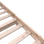 vidaXL Cadre de lit sans matelas bois massif 160x200 cm