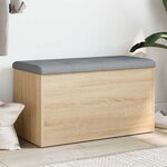 vidaXL Banc de rangement Chêne Sonoma 82x42x45 cm Bois d'ingénierie