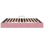 vidaXL Cadre de lit ottoman avec stockage Rose 160 x 200 cm Velours