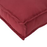 vidaXL Coussin pour assise / dossier de palette avec oreiller Bordeaux