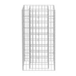 Vidaxl lit surélevé à gabion acier 50x50x100 cm