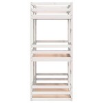 vidaXL Lit superposé triple sans matelas 80x200 cm bois de pin massif