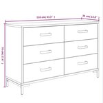 vidaXL Buffet Noir 110x35x70 cm Bois de pin massif