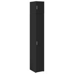 vidaXL Armoire de rangement mince noir 30x42 5x225cm bois d'ingénierie