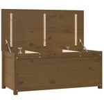 vidaXL Boîte de rangement Marron miel 110x50x45 5cm Bois massif de pin