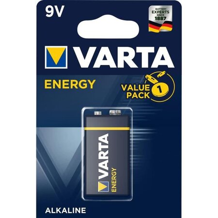 VARTA Pack de 1 pile alcaline 9V (6LR61)