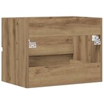 vidaXL Armoire de salle de bain chêne artisanal bois d'ingénierie