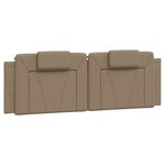 vidaXL Coussin de tête de lit Viana cappuccino 160 cm similicuir