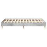 vidaXL Cadre de lit sans matelas gris béton 140x190 cm bois ingénierie
