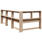 vidaXL Tête de lit de bibliothèque en forme de L bois massif de pin