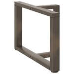 vidaXL Pieds de table basse en T 2 pièces noir 60 x 25 x (42-43) cm acier