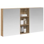vidaXL Ensemble de Meubles de Salle de Bain 3 Pièces 130 x 14 5 x 70 cm