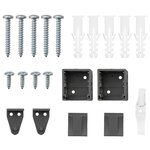 vidaXL Store de Fenêtre avec des rideaux Gris foncé Aluminium