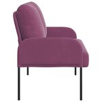 vidaXL Canapés avec coussin 110cm Pourpre Contreplaqué