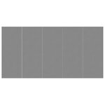 vidaXL Bâche de piscine gris clair 550x280 cm géotextile polyester