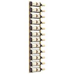 vidaXL Casier à vin mural pour 12 bouteilles Doré Fer