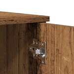 vidaXL Armoire à chaussures vieux bois 80x39x178 cm bois d'ingénierie