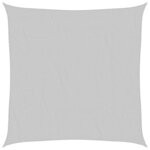 vidaXL Voile d'ombrage gris clair 5x5 m 100 polyester oxford