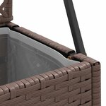vidaXL Cache-pot de jardin Marron 70 x 30 x 135 cm Métal