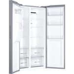 Haier hsogpif9183 - réfrigérateur américain 515l (337+178l) - froid ventilé - l90x h177 5cm - silver