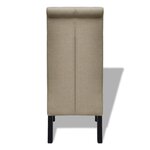 vidaXL Chaises à manger lot de 4 beige tissu