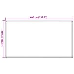 vidaXL Tapis de tente sable 250x400 cm PEHD