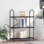 vidaXL Étagère Chêne noir 80 x 30 x 109 cm Bois d'ingénierie