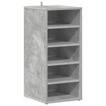 vidaXL Armoire à chaussures Gris béton 31 5x35x70 cm Bois d'ingénierie