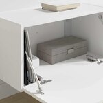 vidaXL Meuble TV mural 2 Pièces Blanc 60 x 31 x 29.5 cm Bois d'ingénierie