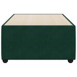 vidaXL Cadre de lit sans matelas vert foncé 90x190 cm velours