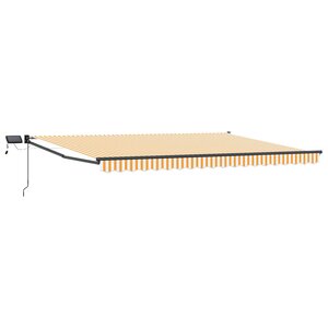 vidaXL Store rétractable manuel avec LEDs 4 × 3 m