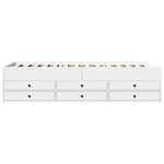 vidaXL Lit de jour avec tiroirs blanc 75x190 cm bois d'ingénierie