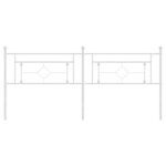 vidaXL Tête de lit de remplacement métal blanc 193 cm