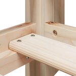 vidaXL Lit superposé avec toit 90x200 cm bois de pin massif