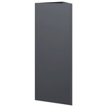 vidaXL Jardinières 2 Pièces anthracite triangulaire 30x26x75 cm acier