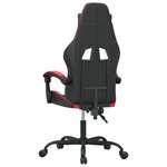 vidaXL Chaise de jeu Noir et rouge Similicuir