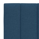 vidaXL Coussin de tête de lit bleu 140 cm tissu