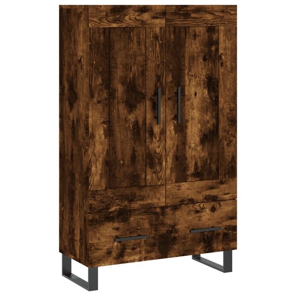 vidaXL Buffet haut chêne fumé 69 5x31x115 cm bois d'ingénierie