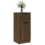 vidaXL Buffets 2 Pièces chêne marron 30x30x70 cm Bois d'ingénierie