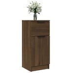 vidaXL Buffets 2 Pièces Chêne marron 30x30x70 cm Bois d'ingénierie