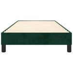 vidaXL Cadre de lit vert foncé 90x200 cm velours