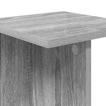 vidaXL Support de Plante Sonoma gris 25 x 25 5 x 60 5 cm