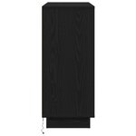 vidaXL Buffet avec LED Chêne Noir 90x32x75 cm Bois d'ingénierie