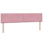 vidaXL Sommier à lattes de lit avec matelas rose 180x220 cm velours