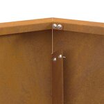 vidaXL Braise Marron 75 x 75 x 28 cm Acier résistant aux intempéries