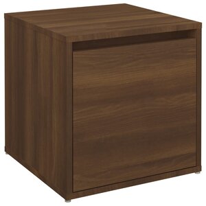 vidaXL Tiroir boîte Chêne marron 40 5x40x40 cm Bois d'ingénierie