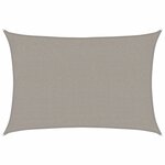 vidaXL Voile d'ombrage 160 g/m² rectangulaire gris clair 2x3 m PEHD